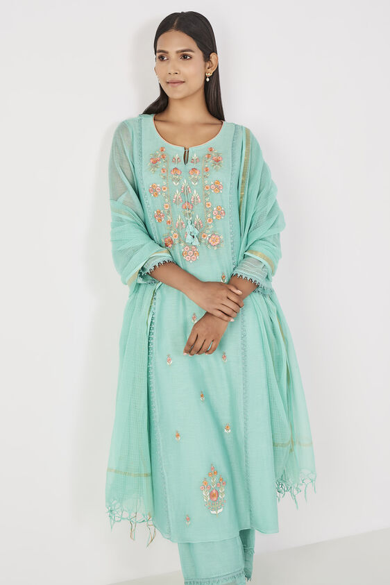 Suditi Kurta Set, Sage Green, image 4
